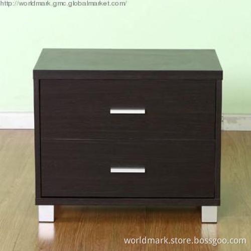 Bedside table with Paper Foil Finish for Bedroom